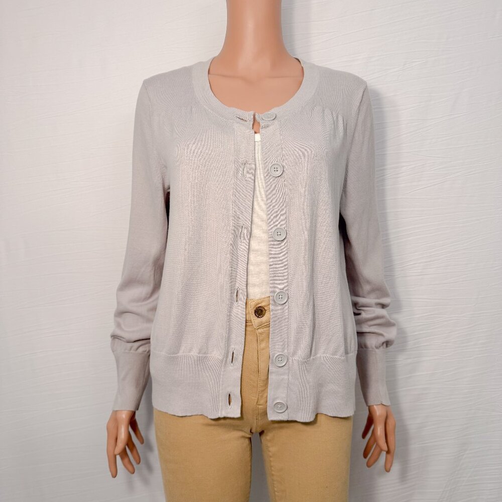 Banana Republic Women’s Size Large Light Lavender Purple Button-Down Cardigan